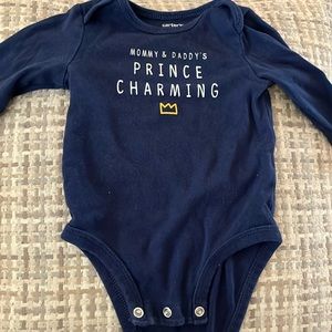 Carter’s Long Sleeve Blue Onesie 6M